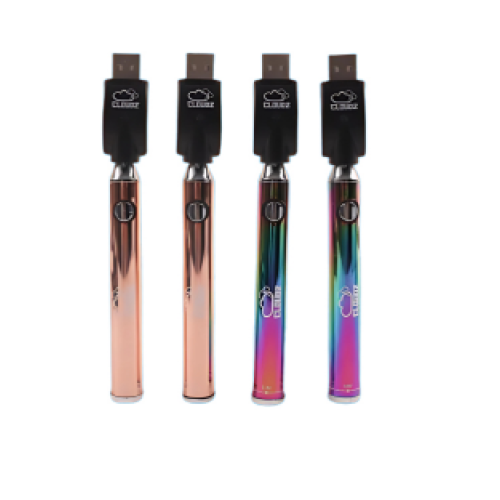 CLOUDZ 900MAH BATTERY 24CT/DISPLAY - ROSE GOLD & RAINBOW CHROME